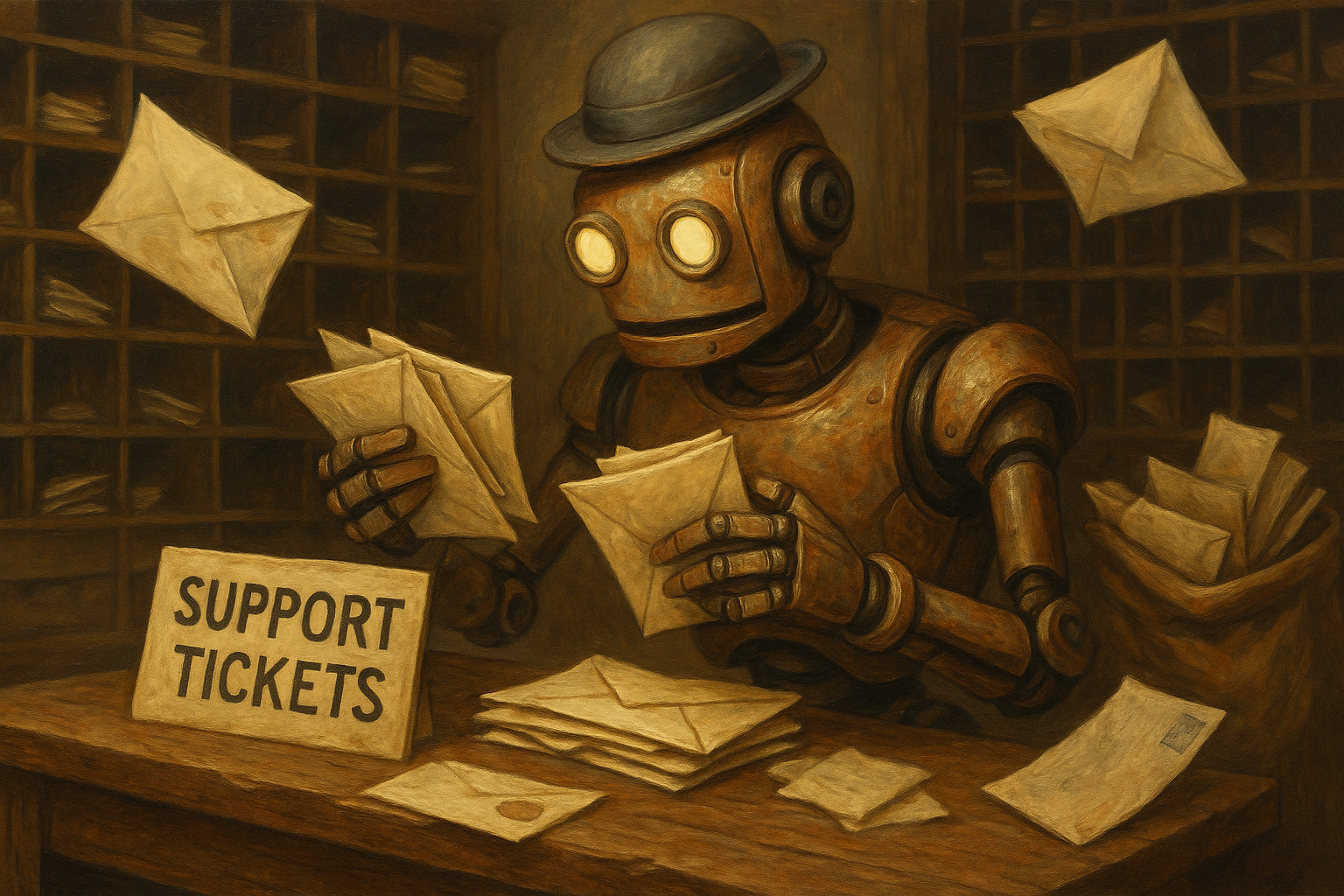 AI ticket assistant screenshot